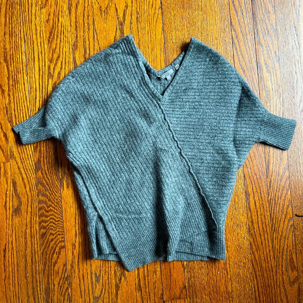 vince cashmere asymmetrical sweater